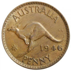 Australian 1946 Penny George VI - Key Date Coin