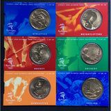 2000 $5 Sydney Olympic Coin Collection - Set of 6