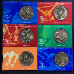 2000 $5 Sydney Olympic Coin Collection - Set of 6