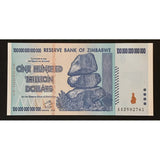 Zimbabwe 100 Trillion Dollars AA 2008