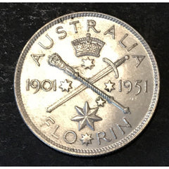 Australian 1951 Florin