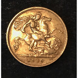 Australian 1910 Half Sovereign Gold Coin