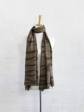 Camel Cashmere Wrap - black animal stripe